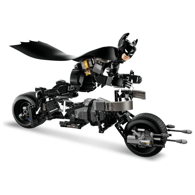 LEGO DC Il Personaggio Costruibile di Batman con Bat-Pod Moto e Action Figure Giocattolo da Il Cavaliere Oscuro da Costruire Regalo da Supereroi per Bambini Bambine e Adulti da Collezione 76273
