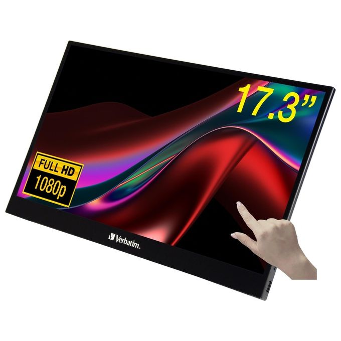 Verbatim Pmt-17 Monitor Portatile Touch 17.3'' Full Hd