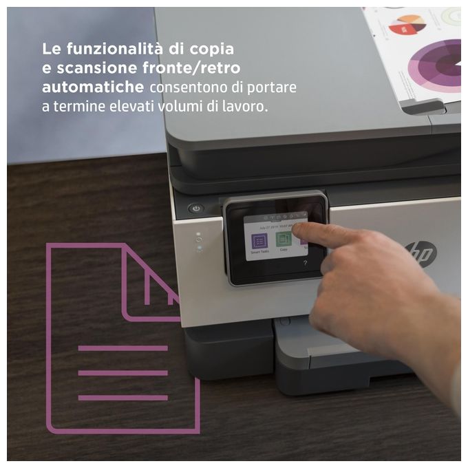[ComeNuovo] HP Stampante Inkjet Multifunzione OfficeJet Pro 9012e Risoluzione 4800x1200 DPI A4 Wi-Fi
