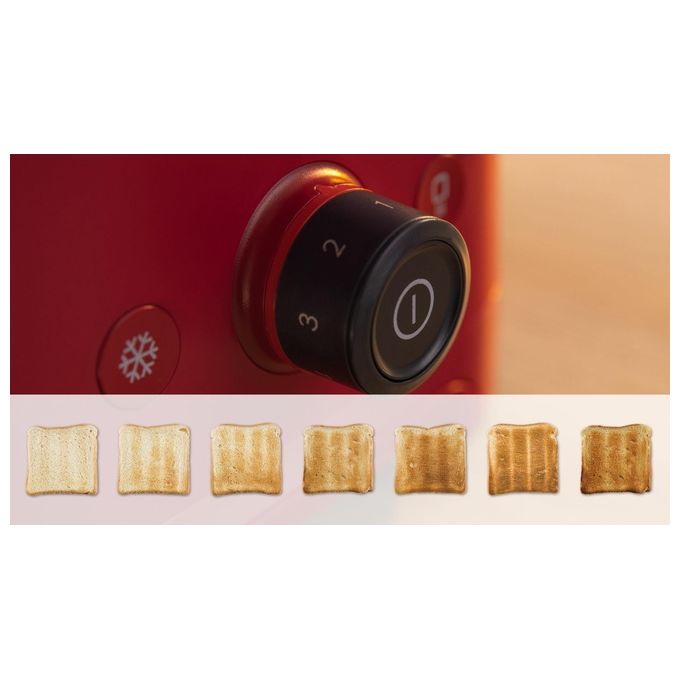 Bosch TAT3M124 Tostapane 2 Fette 950W Rosso