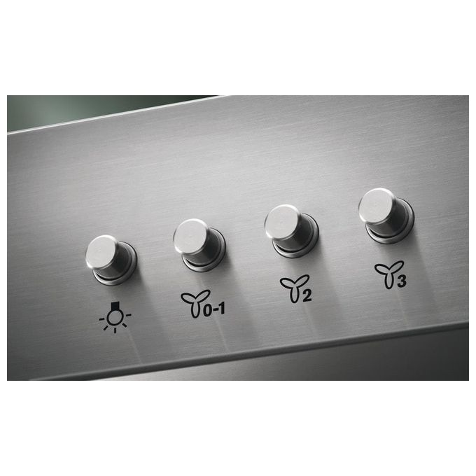 [ComeNuovo] Electrolux LFC319X Cappa Aspirante o Filtrante a parete 3 Velocita' Classe energetica D Portata 420 m³-h 90 cm  Acciaio Inox antimpronta