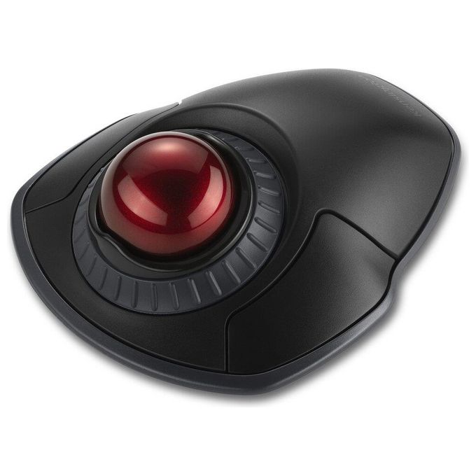 Kensington K70992WW Trackball Orbit Wireless con Rotella di Scorrimento DPI Regolabili 400 800 1200 1600 Connessione Bluetooth e RF 2.4 GHz Design Ambidestro Poggiapolsi Rimovibile colore Nero