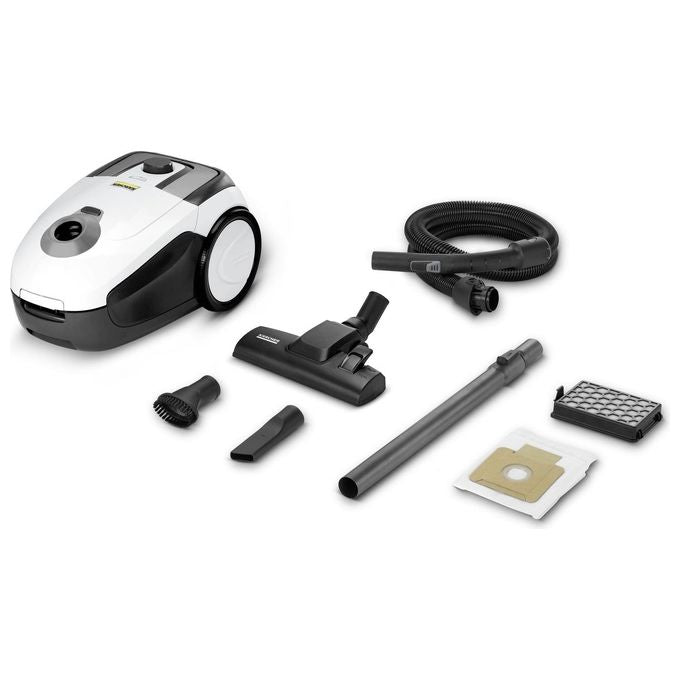 Karcher VC 2 Aspirapolvere a Traino Bianco