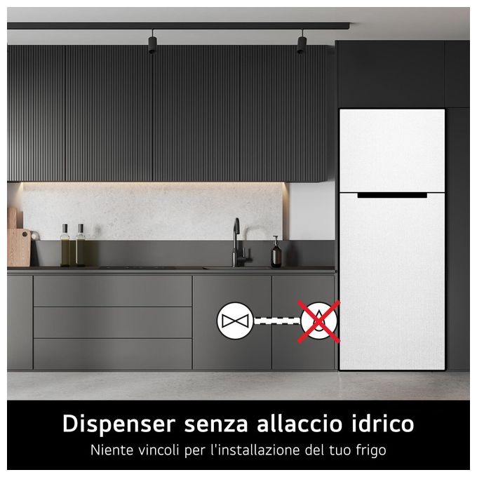 LG GTF744SEPED Frigorifero doppia porta 509 Litri Classe E Wifi Dispenser acqua No frost Sabbia