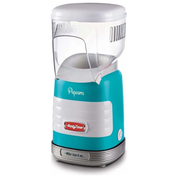 Ariete Pop Corn Party Time Macchina per Popcorn 1100W 60gr di mais in 2 minuti Azzurro