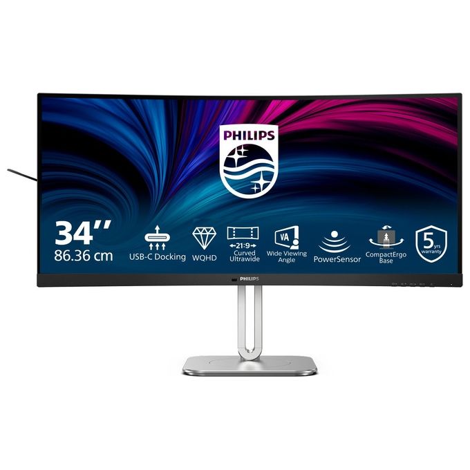 Philips 5000 series 34B2U5600C-00 Monitor PC 34'' 3440x1440 Pixel Dual QHD LCD Grigio