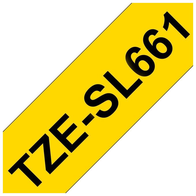 Brother Nastro Stand lam 36mm Nero su Giallo