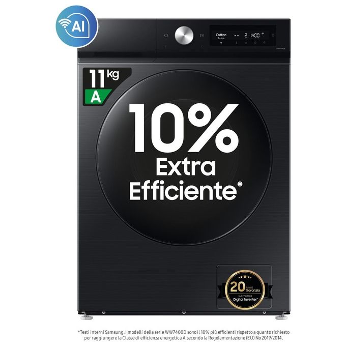 Samsung WD11DB7B85GBU3 Lavasciuga Ai Control Ecodosatore 11-6Kg