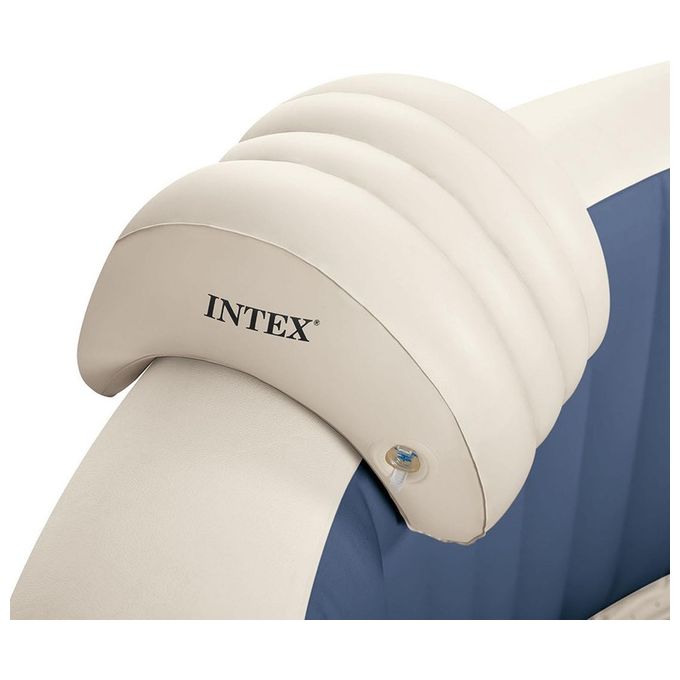 Intex 28430EX PureSpa Vasca Idromassaggio Gonfiabile Bubble Massage 4 posti 140 Getti Riscaldatore PVC Blu Navy 196x71 cm Con Accessori 4 posti Blu Navy