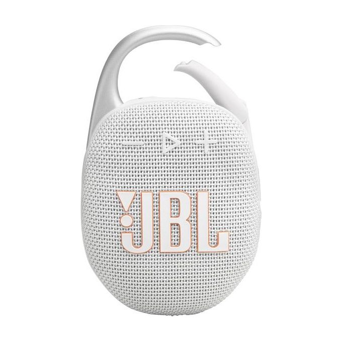 JBL Clip 5 Speaker Bluetooth Portatile Altoparlante Wireless Compatto Moschettone Integrato Waterproof Grigio