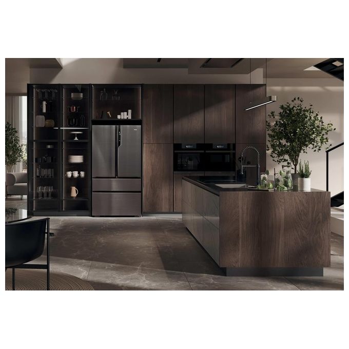 Haier FD 100 Serie 7 HB26FSNAAA Frigorifero Side-by-Side Libera Installazione 750 Litri Classe Energetica E Argento-Titanio