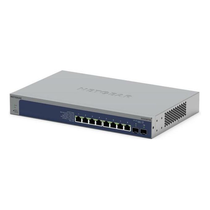Netgear XS508TM Switch Intelligente Gestibile Tramite Cloud Con 8 Porte 10g-multi-gigabit Ethernet E 2 Porte Sfp 10g Dedicate