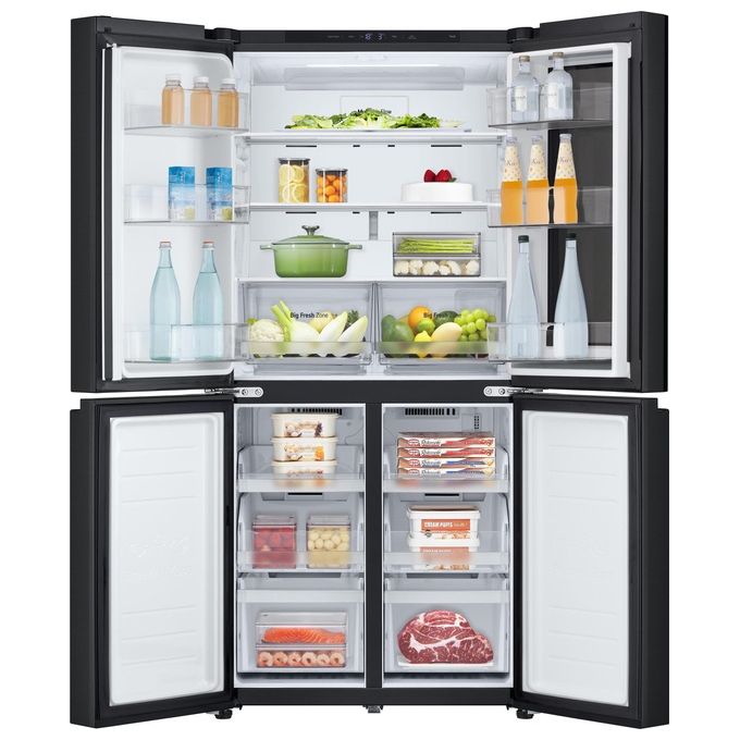 LG GMV860EPDE Frigorifero Multidoor InstaView Slim 530 Litri Classe E Wi-Fi Linear Cooling Total No Frost 835x1787x730 Matte Black