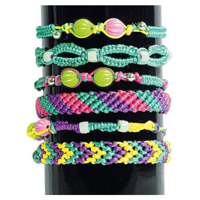 Clementoni Gioco Creativo Crazy Chic Bracelets Mania - Kit Braccialetti dell'Amicizia per Bambina