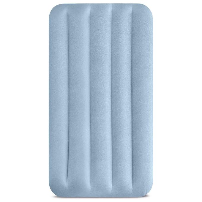Intex 64157 Dura-Beam Mid-Rise Comfort Materasso Gonfiabile Singolo 99x191x36 cm Pompa USB Fiber-Tech 136 Kg colore Azzurro