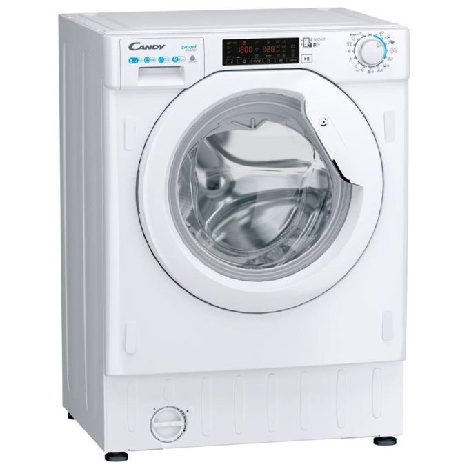 Candy CBDO485TWME-1-S Lavasciuga Carica Frontale da Incasso Classe energetica D (A+) Capacita' di carico 8-5 kg Centrifuga 1400 giri Wifi + NFC Partenza differita fino a 24h Motore Inverter