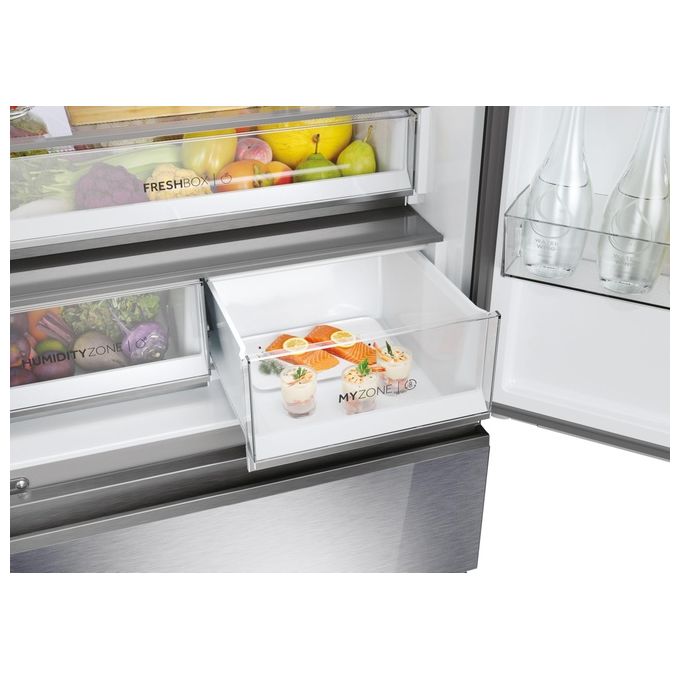 Haier Serie 7 HFR7819ENGC Frigorifero Americano Side By Side 504 Litri Classe E No Frost colore Inox