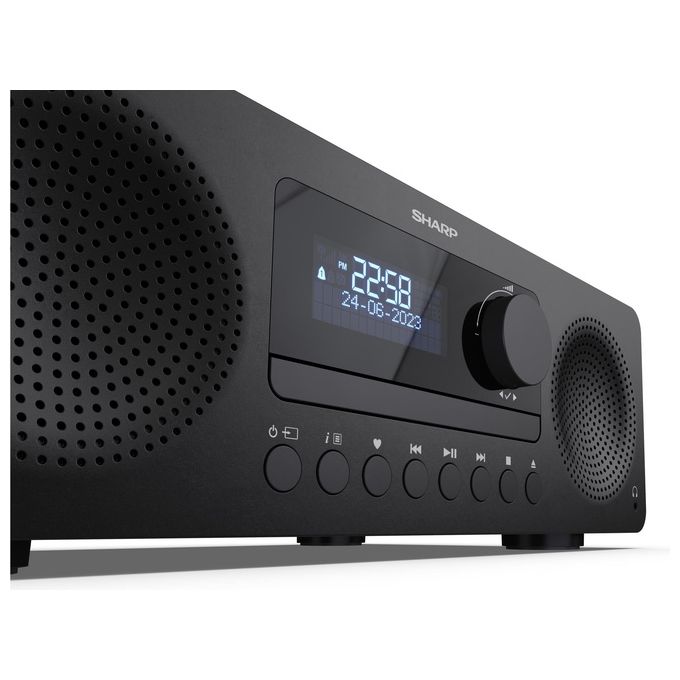 Sharp ALL-IN-ONE HI-FI Sound System Microsistema Audio per la Casa 100W Marrone