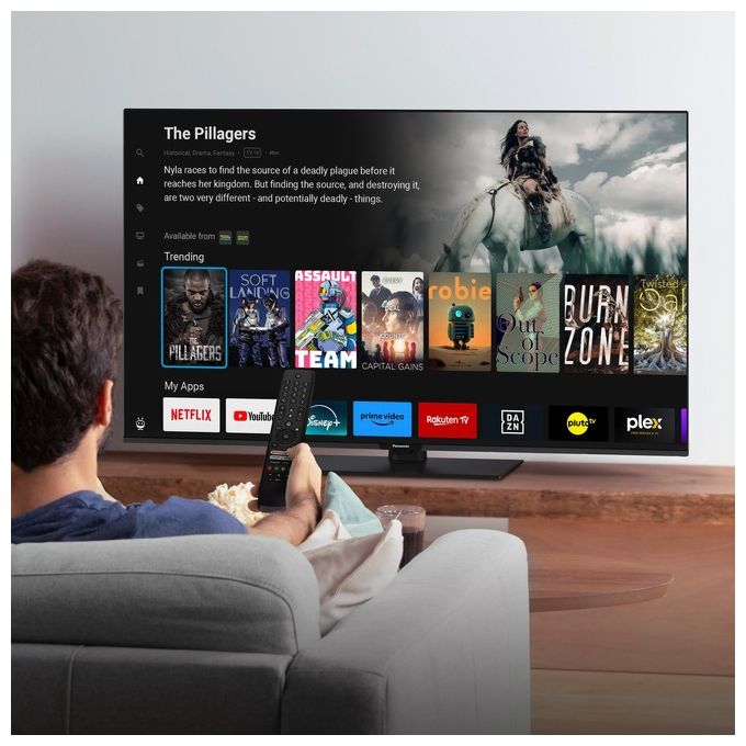 Panasonic TB-65W60AEZ Serie W60 65 inch 4K Ultra HD LED Smart TV 2024 TiVo Colour Engine 4K Dolby Vision e Atmos Game Mode Plus Per un  Esperienza Visiva Ottimale