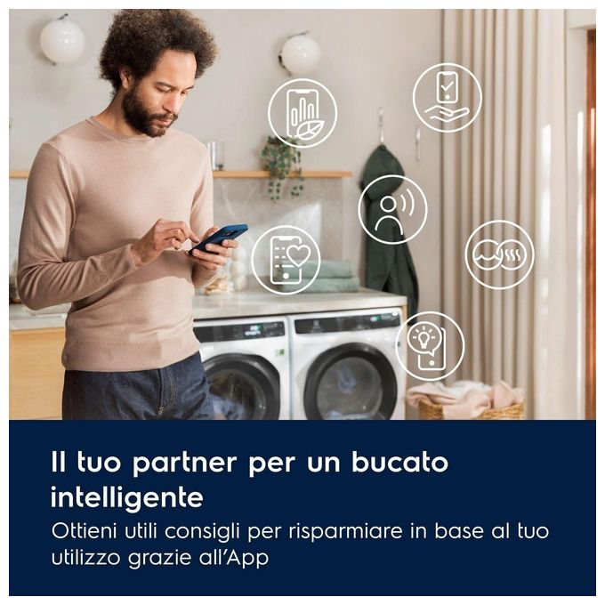 Electrolux Lavatrice Caricamento Frontale 9Kg 1400 Giri Inverter Autodose SensiCare Time Manager