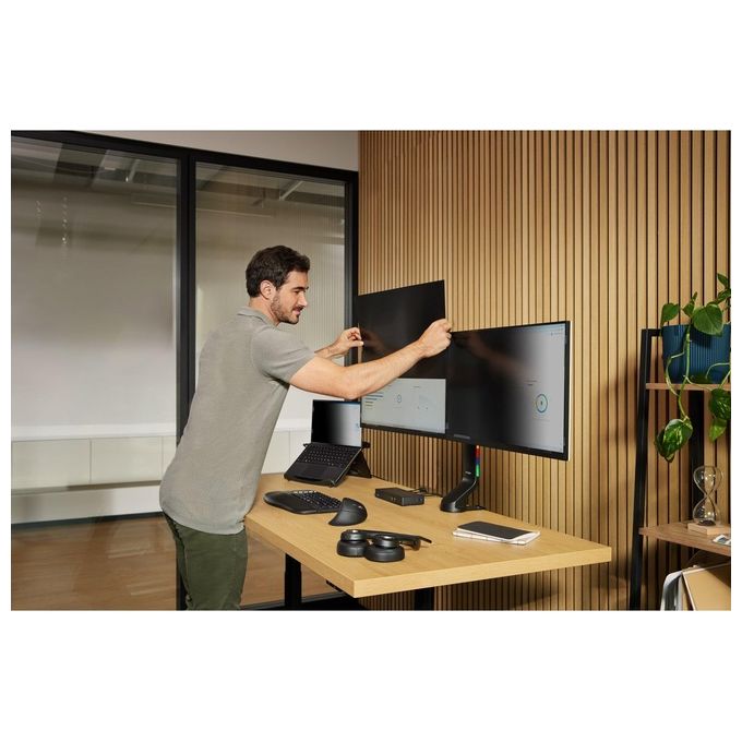 Kensington K72482WW Pro Fit Ergo MY630 EQ Mouse Ricaricabile Wireless con Bluetooth e Ricevitore USB-A 55% Materiale Riciclato Batteria Fino a 4 Mesi colore Nero