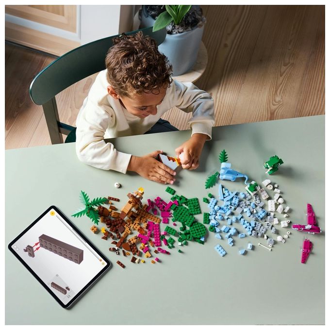 LEGO 11041 Dinosauri Creativi Set di Costruzioni con 450 Pezzi per Bambini 5+ Anni con T. rex Triceratopo Pterosauro Brontosauro e Cucciolo nell'uovo colore Multicolore