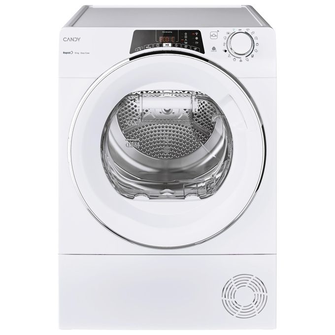 Candy Rapido' ROE H10A2TCEX-S Asciugatrice a Pompa di Calore Classe energetica A++ Capacita' di carico 10 Kg Partenza Ritardata