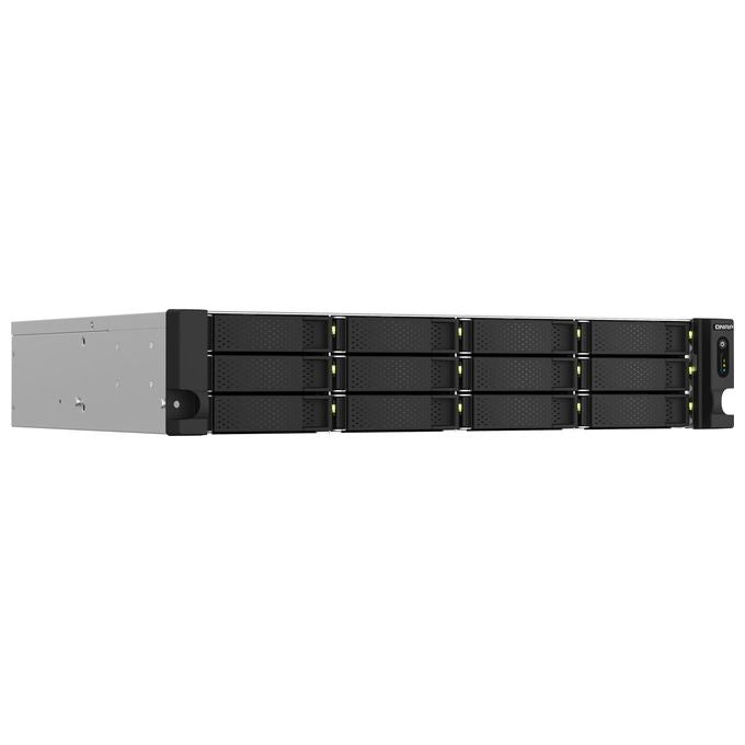 QNAP TS-1264U-RP Server NAS 12 Alloggiamenti Montabile in Rack SATA 6Gb-s RAID RAID