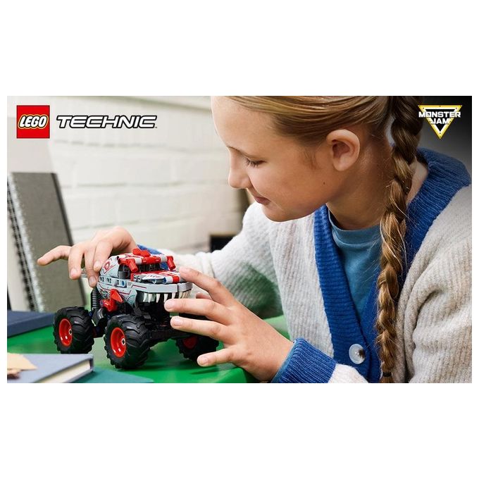 Lego 42200 Technic Monster Jam ThunderROARus Pull Back Set di Costruzioni 232 Pezzi 7 Anni colore Multicolore