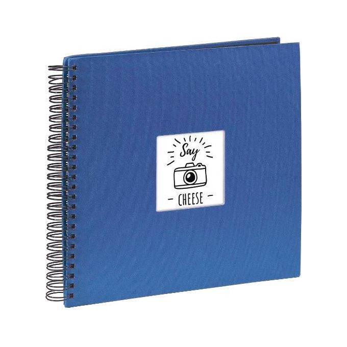 Hama Fine Art Album Fotografico e Portalistino a Spirale Blu 36x32cm 50 Pagine Nere