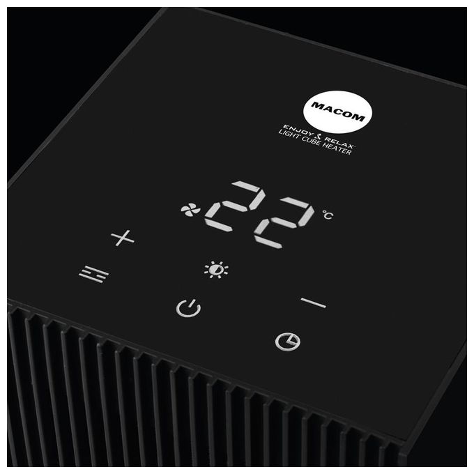 Macom 931 Enjoy e Relax Light Cube Heater Termoventilatore Ceramico