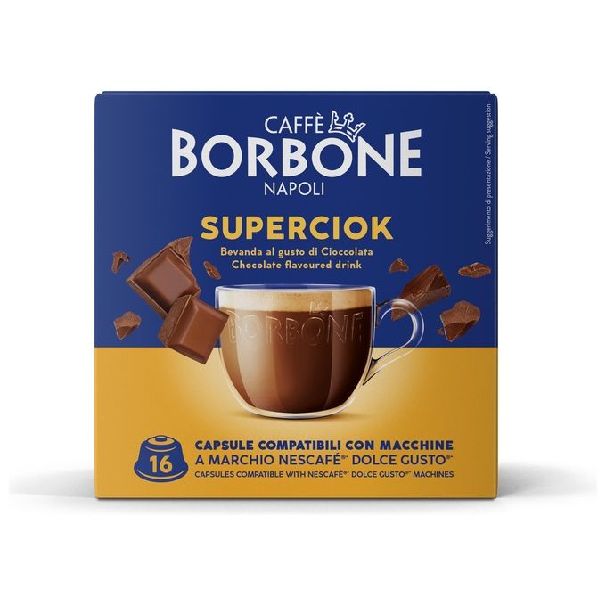 Borbone Dolce Re Cioccolato Sacchetto 16 Capsule Compatibili Dolce Gusto
