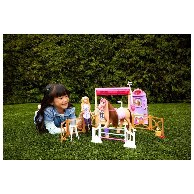 Mattel Set Bambola Barbie Ultimate Stable Mysteries The Great Horse Chase
