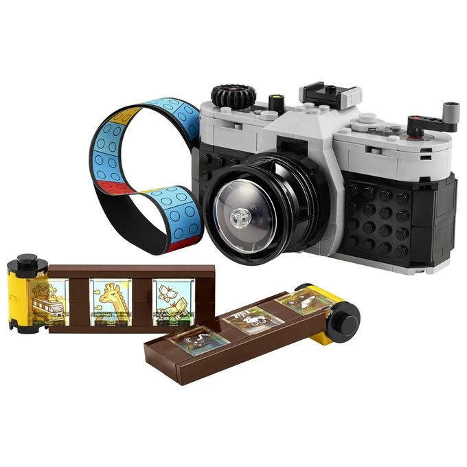 LEGO Creator 31147 3in1 Fotocamera Retro 31147-LEGO Giochi per Bambini 8+ Anni Macchina Fotografica Trasformabile in Videcamera o TV