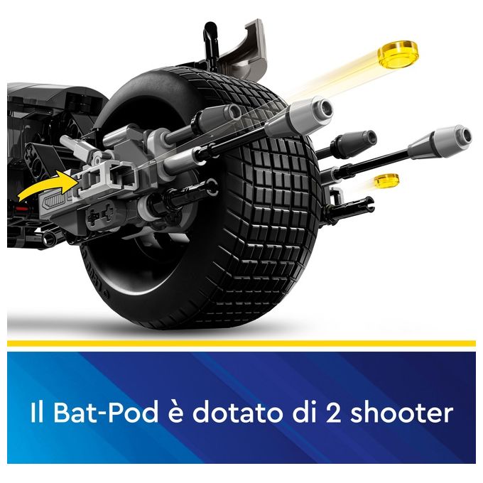 LEGO DC Il Personaggio Costruibile di Batman con Bat-Pod Moto e Action Figure Giocattolo da Il Cavaliere Oscuro da Costruire Regalo da Supereroi per Bambini Bambine e Adulti da Collezione 76273