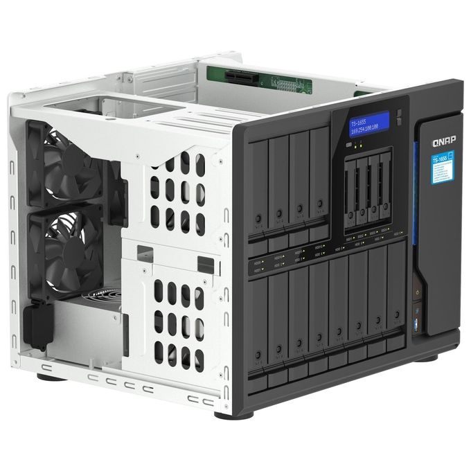 Qnap TS-1655 NAS Tower Collegamento Ethernet LAN Nero