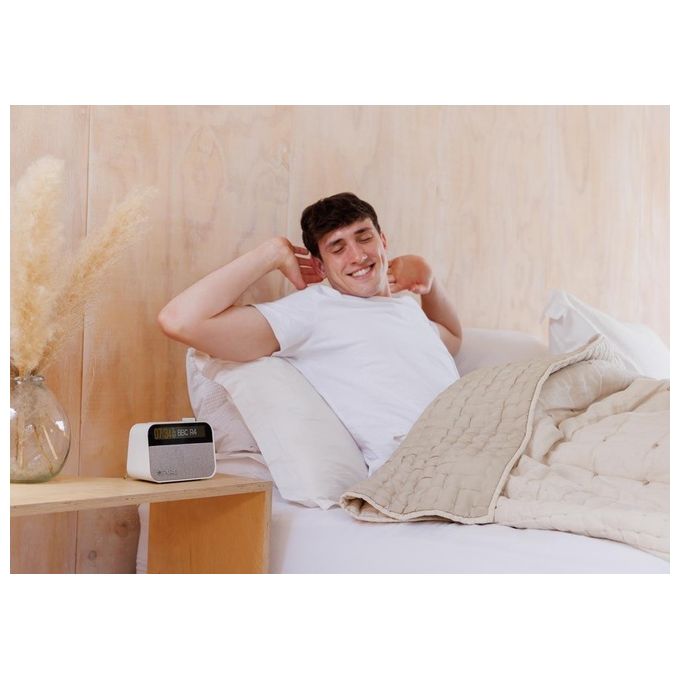 Pure Radiosveglia Moment Cotton Bianco