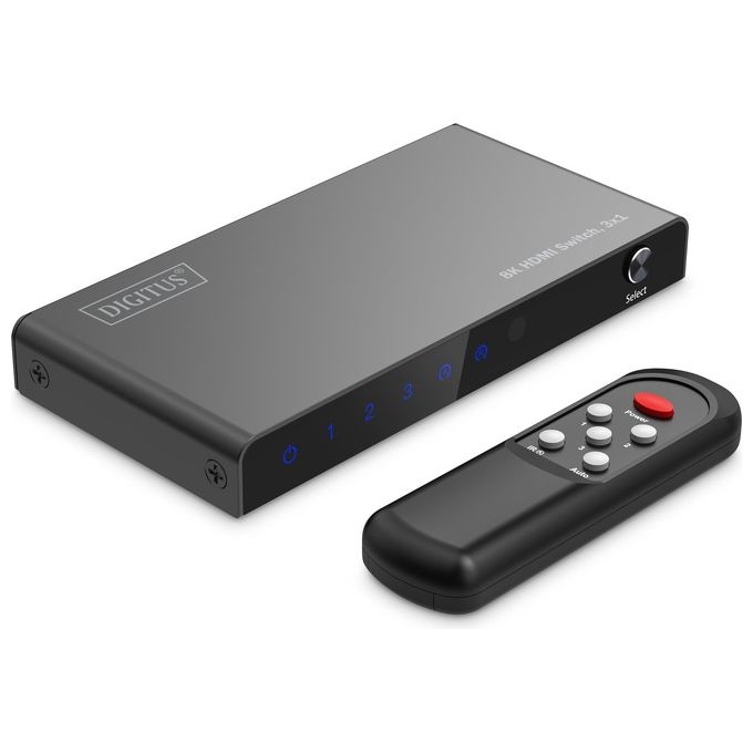 Digitus Switch Hdmi 3x1 8k-60hz (4:4:4) Hdr Hdcp 2.3