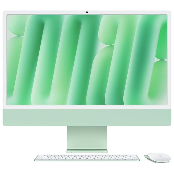 Apple iMac Chip M4 CPU 10-core e GPU 10-core Display Retina 24'' 16Gb di Memoria Unificata 256Gb di Archiviazione SSD Verde