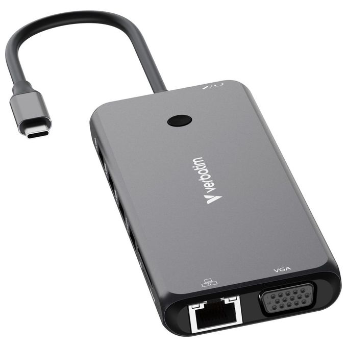 Verbatim CMH-14 Multiport Hub 14 Porte USB tipo-C 5000 Mbit-s Argento