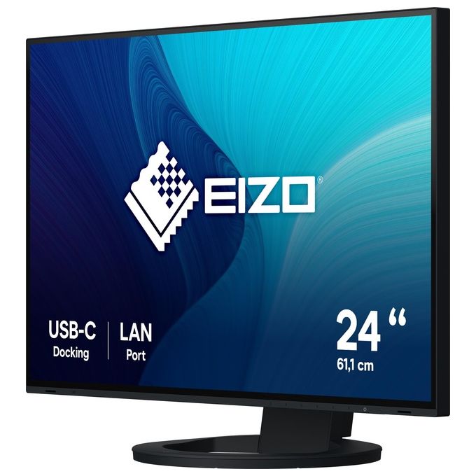 EIZO Monitor 24.1'' LED IPS EV2495-BK 1920 x 1200 WUXGA Tempo di risposta di 5 ms