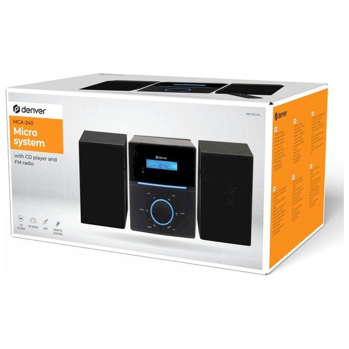 Denver MCA-240 Sistema Hi-Fi Nero