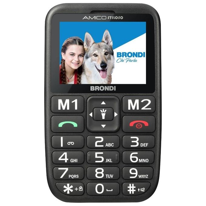 Brondi Cellulare Amico Stiloso Nero