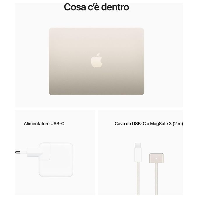 Apple MacBook Air 2022 13'' M2 8Cpu 8Gpu 8Gb Hd 256Gb Starlight