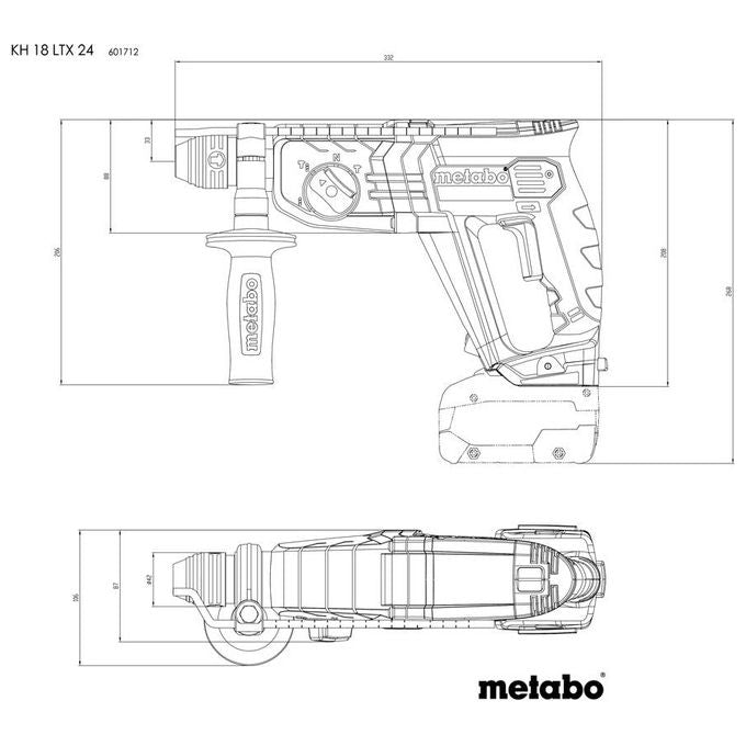 Metabo KH 18 LTX 24 Tassellatore a Batteria