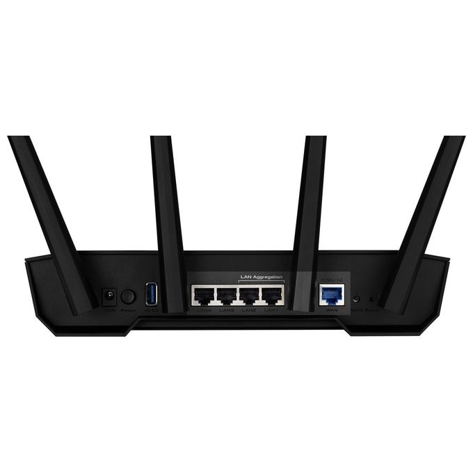 ASUS TUF-AX3000 V2, Router Estendibile con Mobile Tethering, Alternativa ai Router 4G 5G, Gaming, Dual Band, Wifi 6, 802.11ax, Mobile Game Mode, AiProtection Pro, Adaptive QoS, Port Forwarding
