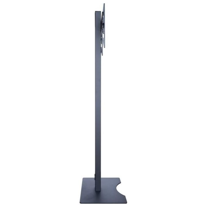 ITB OM09233 Stand da Pavimento con Piedistallo Slim per Schermi 32'' a 65'' Portata 50 Kg VESA Max 700x400 Regolazione Altezza Manuale Gestione Cavi Ottimizzata Orientamento Paesaggio Ritratto colore Nero