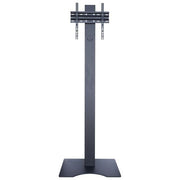 ITB OM09233 Stand da Pavimento con Piedistallo Slim per Schermi 32'' a 65'' Portata 50 Kg VESA Max 700x400 Regolazione Altezza Manuale Gestione Cavi Ottimizzata Orientamento Paesaggio Ritratto colore Nero