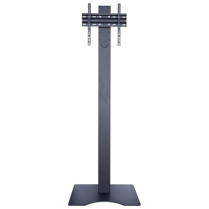 ITB OM09233 Stand da Pavimento con Piedistallo Slim per Schermi 32'' a 65'' Portata 50 Kg VESA Max 700x400 Regolazione Altezza Manuale Gestione Cavi Ottimizzata Orientamento Paesaggio Ritratto colore Nero