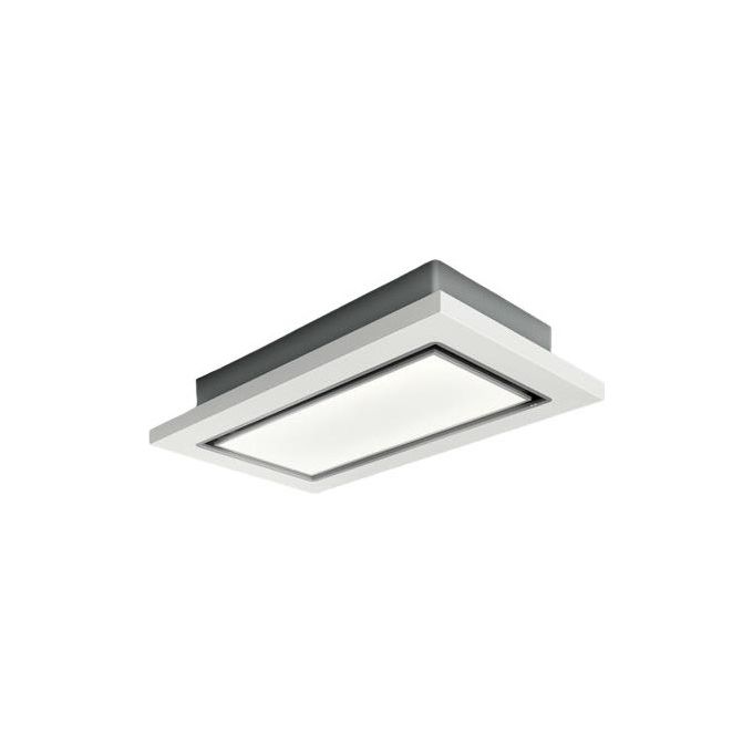 Elica PRF0167048 Cappa ad Isola Lullaby WH Wood-A-120 Classe energetica A Radiocomando 3V+2I Aspirante Portata  770 m³-h Bianco